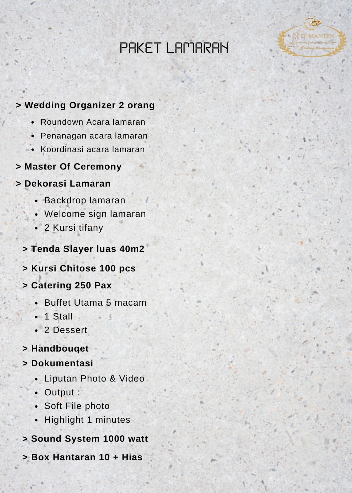 Paket Lamaran